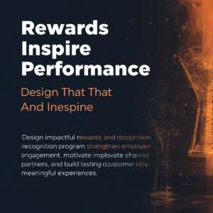 professional business graphic with the text rewards that inspire performance design impactful rewards and recognition programs that strengthen employee engagement, motivate channel partners, and build l