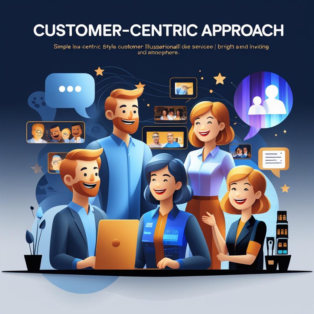 Home customer centric approach, simple clean design, minimal professional style, customer service concept, straightforward and clear